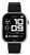 OPS!-Reloj inteligente unisex con pantalla negra y correa de silicona negra