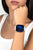 Reloj inteligente unisex en la muñeca, pantalla redonda con números azules