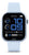 Reloj inteligente unisex con correa de silicona blanca y pantalla AMOLED redonda