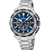 Reloj Festina Chrono Bike para hombre con correa de acero inoxidable plateado y esfera azul de cronógrafo