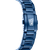 Caja de reloj azul con motivo F y pulsera de eslabones