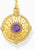 Colgante Thomas Sabo con círculo morado y texto alrededor