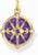 Colgante Thomas Sabo con diseño de estrella violeta y montura amarilla