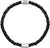 Pulsera elástica con cuentas negras y cierre metálico POLICE