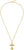 Collar dorado con colgante de cruz en cadena fina