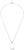 "Collar con cadena de perlas y colgante rectangular de identidad, redondeado, plateado"