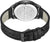 Pulsera de hombre con correa de cuero negra y esfera distintiva POLICE