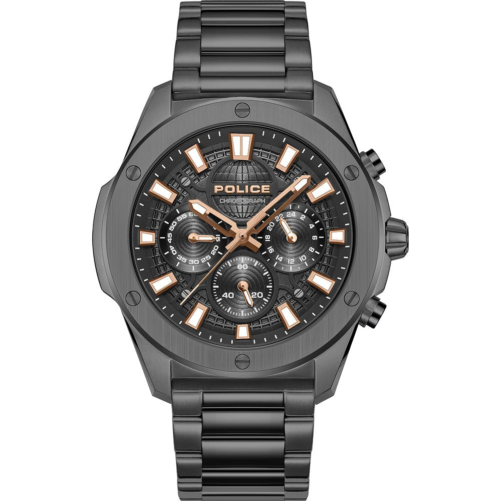 Police Moonstrike PEWGK0093103 Herrenuhr Schwarz • Quarz-Chronograph • Mineralglas