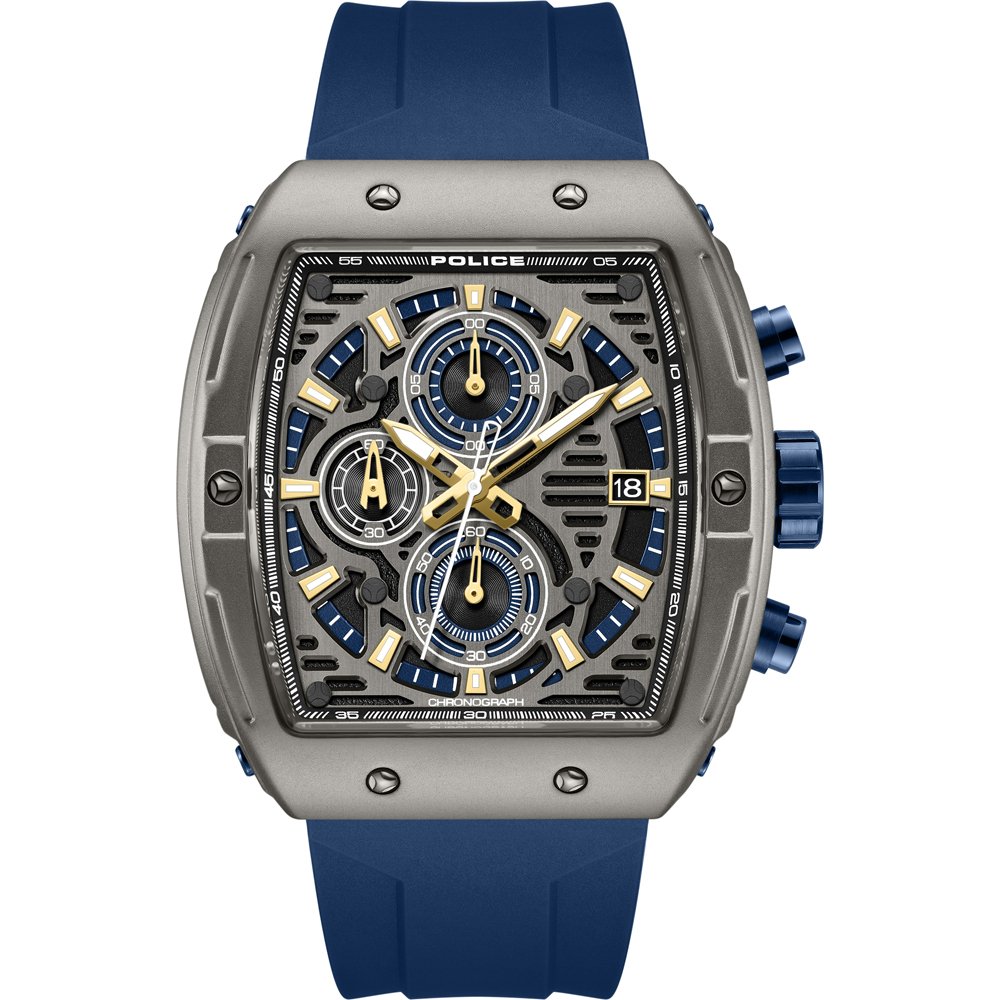 Police Connector Rebel PEWGO0000701 Herren • Chronograph mit Datum • Mineralglas