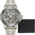 Police Cyclone PEWGR0082201-SET Herrenuhr Grau • Skelett-Automatikwerk • Silikon-Armband
