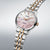 Reloj Seiko Presage para mujer, caja redonda en plata/oro rosa con esfera de nácar y brazalete de eslabones