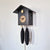 Rombach & Haas LIFE SK34-2 Reloj de Pared Negro • Movimiento Mecánico de 8 Días • Reloj de Cuco Original de la Selva Negra