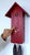 Rombach & Haas Classic SLM3-3 Reloj de Pared Rojo • Movimiento Mecánico 8 Días • Cucú Tallado a Mano