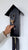 Rombach & Haas Classic SL35 H-2/G Reloj de Pared Negro/Plata/Oro • Mecanismo Mecánico de 8 Días • Reloj Cucú Original de la Selva Negra