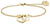 Bering collar con colgante de corazón, corona de circonita y cadena de eslabones finos