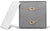 Collar dorado con colgante de corazón y circonita, en caja de joyería