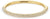 Pulsera de acero inoxidable con fila de pedrería, color dorado, aro redondo