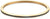 Pulsera de acero inoxidable en tono dorado con banda acanalada negra