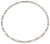 Collar Boccia Jewelry con cadena de eslabones plateados y elementos rectangulares