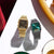 Relojes de pulsera Casio en dúo: pulsera metálica dorada y gris oscuro, esfera verde o negra