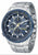Pulsera de acero inoxidable con esfera azul para hombre Citizen, subesferas de cronógrafo y hora mundial