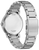 Reloj de hombre con caja y pulsera de acero inoxidable, inscripción en relieve en la parte posterior