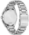 Fondo de reloj para hombre con grabado en relieve y correa de eslabones de acero inoxidable