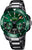 Reloj Festina para hombre con esfera verde, correa de metal negra y subesferas de cronógrafo