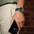Reloj de pulsera Festina con radio, esfera verde y correa de silicona verde
