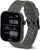 OPS! Smartwatch con correa gris, botón lateral y pantalla en ángulo