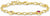 Pulsera de eslabones en tono dorado con múltiples dijes y piedras decorativas de colores
