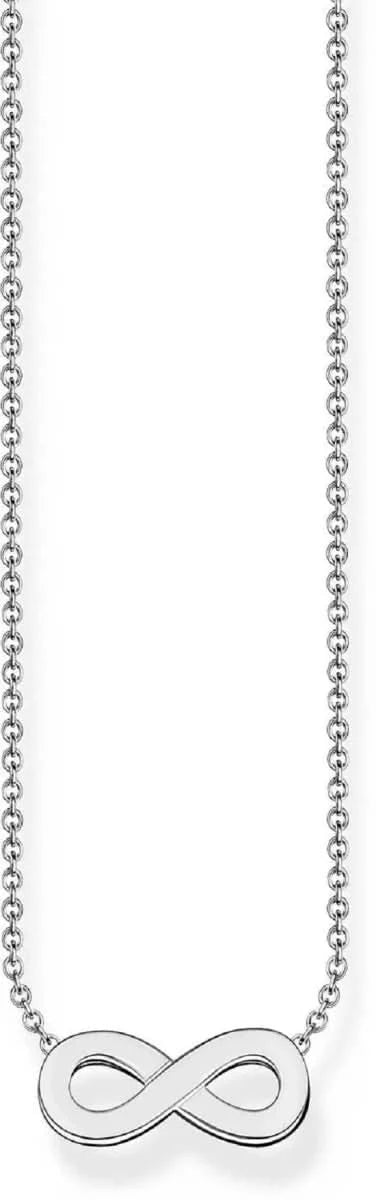 Collar de plata con colgante Infinity de Thomas Sabo, cadena de eslabones