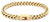 Pulsera para hombre de acero inoxidable trenzado en tono dorado con cierre rectangular Tommy Hilfiger.