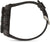 Pulsera de hombre, correa de caucho negro y bisel estriado con pulsadores laterales