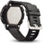 Pulsera de hombre con tapa trasera y correa de caucho negro, hebilla de metal