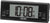 Despertador digital con carcasa negra, pantalla iluminada 10:18 AM y logo SEIKO