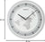 "Reloj de pared con esfera de mapa del mundo, fondo gris; medidas 36,1 cm"