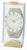 Reloj de mesa de plástico, diseño ovalado, esfera blanca, manecillas doradas