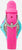Reloj infantil con correa de silicona rosa y hebilla de metal; cierre central