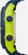 Reloj digital para niño, vista lateral con dos botones en azul y verde neón