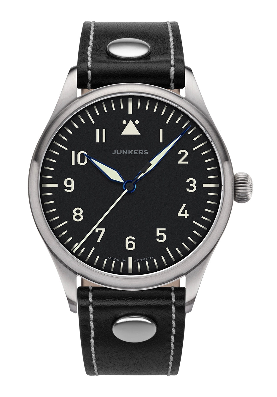 Junkers Baumuster B 9.20.02.01 Herrenuhr Blau • Saphirglas • Leuchtzeiger