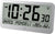 Despertador digital inalámbrico de plástico con gran pantalla LCD, indicador de temperatura y fecha