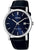 Lorus Dress RG841CX5 Herren Armbanduhr • Blaues Sunray-Zifferblatt • Schwarzes Lederband