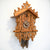 Rombach & Haas TRADITION 3521 Reloj de Pared Madera (oscura) • Mecanismo Mecánico de 8 Días • Talla Manual con Sierra de Calar