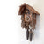 Rombach & Haas TRADITION 3460-N Reloj de Pared Madera (oscura) • Movimiento Mecánico de 8 Días • Reloj Búho Tallado a Mano