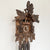 Rombach & Haas TRADITION 4560-N Reloj de Pared Madera Oscura • Mecanismo Mecánico de 8 Días • Reloj Búho Tallado a Mano