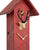 Rombach & Haas Classic SLM3H-3 Reloj de Pared Madera Natural/Rojo • Mecanismo Mecánico de 8 Días • Reloj de Cuco Original de la Selva Negra