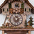 Rombach & Haas Holzhacker 3467 Reloj de Pared Madera (oscura) • Movimiento Mecánico de 8 Días • Talla a Mano Filigrana