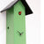 Rombach & Haas Classic SL35-4 Reloj de Pared Verde • Movimiento Mecánico de 8 Días • Cucú Tallado a Mano