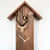 Rombach & Haas CLASSIC SLM3H-10 Reloj de Pared Madera Natural • Mecanismo Mecánico de 8 Días • Reloj de Cuco Original de la Selva Negra